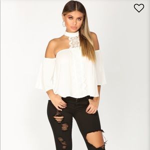 All summer long top- off white